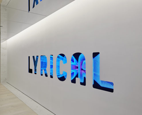 Lyrical Reception LED Wall